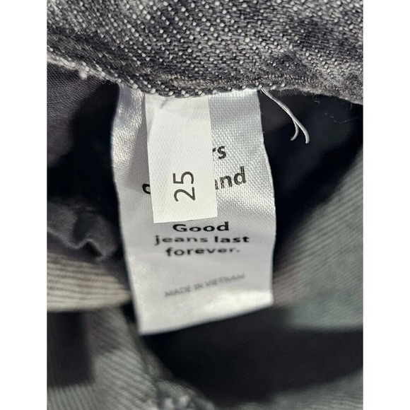 Pacsun Pants Gray Jeans High Rise Straight Frayed Hem Grunge Punk WOMENS SIZE 25 - Picture 11 of 12